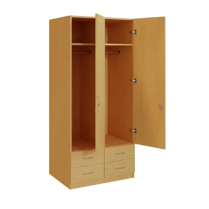 Q 222-80 skříň šatní, 2-dvéřová, 800x600x1800mm, buk royal